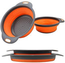 Collapsible Colander, Pack of 2, Food-Grade Silicone.