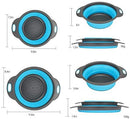 Collapsible Colander, Pack of 2, Food-Grade Silicone.