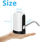 USB charging Portable Water Bottle Pump, 5 Gallon Bottle Electric Water Dispenser with Switch.