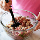 Kitchen Premium Heat Resistant Meat Chopper, Masher & Smasher for Hamburger Meat, (M, Black)