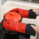 Slip Resistant Flexible Oven Gloves, Silicone Oven Mitt, Oven Mitts with Quilted Liner.