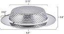 2PCS of Kitchen Sink Strainer 4.4inch Stainless Steel Sink.
