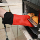 Slip Resistant Flexible Oven Gloves, Silicone Oven Mitt, Oven Mitts with Quilted Liner.